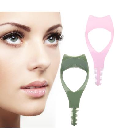 2pcs Mascara Shield Applicator Guard 3 in 1 Lash Tool with Eyelash Comb Upper Lower Eyelashes Mascara Applicator Tool