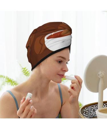 Sloths Need More Coffee Microfiber Hair Towel - Soft Super Absorbent & Quick Dry Wrap for Long Curly Thick Hair - Buy Online on GoSupps.com