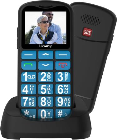 Uleway 4G Senior Cell Phone - Contract-Free Large Buttons SOS & Flashlight 1.7 LCD USB-C Charging Perfect for Seniors - Buy Online on GoSupps.com