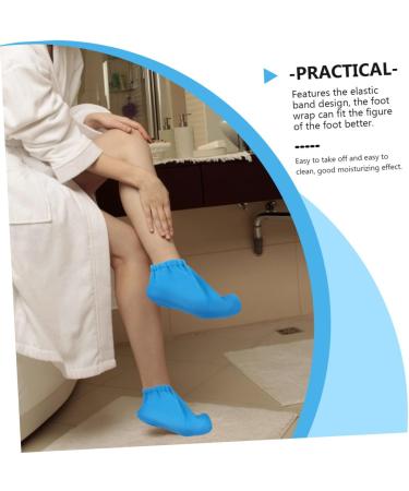 FRCOLOR 1 Paire Couvre-pieds D'allaitement Pour La Bouche Couvre-pieds Hydratants Clou Talons Couverture De Paraffine Douloureux Support De Pied Chauffe-cire Simple Spa Ur e Polyester Blue - Buy Online on GoSupps.com