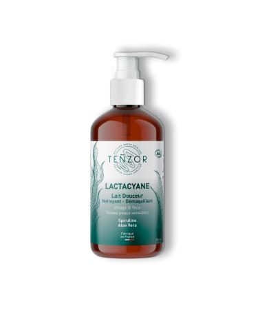 LACTACYANE BIO Lait Douceur 250ml Soin visage et yeux Nettoyant - D maquillant Toutes peaux sensibles base de Spiruline
