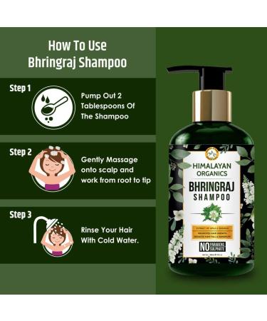 Himalayan Organics Bhringraj Ayurvedic Therapeutic Shampoo - Hair Regrowth & Fall Control - 200ml - Buy Online on GoSupps.com