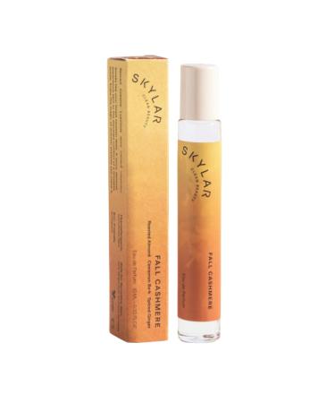 Skylar Fall Cashmere Eau de Parfum - Hypoallergenic & Clean Perfume for Women & Men Vegan & Safe for Sensitive Skin - Spicy Gourmand Perfume with Notes of Cinnamon Almond & Ginger - 10mL /0.33 Fl oz