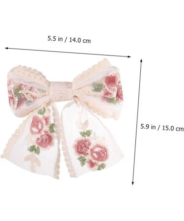 Angoily Embroidered Butterfly Hair Clip Wedding Hair Bowknot Women Hair Clips Wedding Hair Clips Bow for Hair Bow Clip Hair Barrettes Bowknot Clip Hair Clamps Fabric Hairpin Miss Modeling - Buy Online on GoSupps.com