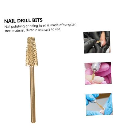 SOLUSTRE Nail Polisher Nail File Drill Bit Nail Polishing Heads Nail Tools Portable Pedicure Polisher Nail Polish Tools Nail Art Grinding Bit Alloy Manicure Tools Tungsten Steel - Buy Online on GoSupps.com