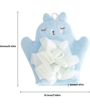 Kid Bath Sponge Bath Scrubber Body Wash Towel | Comfortable Kid's Bath Towel Sponge Children's Body Wash Sponge for Gentle Cleansing Blue - Buy Online on GoSupps.com