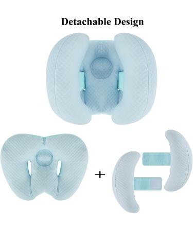 Infant Travel Cushion Pillow - Sky Blue Neck Support for Car Seat, Stroller & Toddler Comfort - Buy Online on GoSupps.com