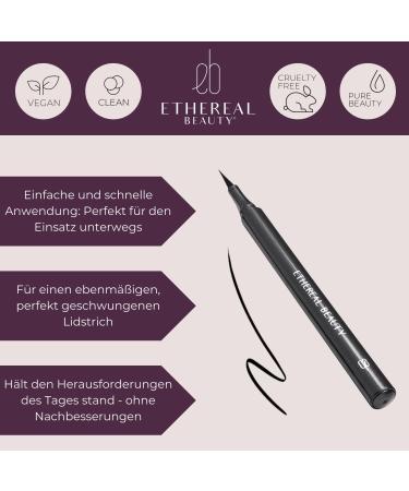 Ethleeal Beauty Eye Styler - Precision Liquid Eyeliner 1.1ml | Intensive Matt Black Long-Lasting Clean & Cruelty-Free - Buy Online on GoSupps.com