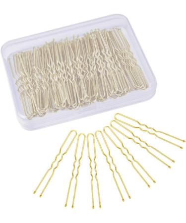 MORGLES 80 Pcs Blonde Bun Pins for Women | Hair Grips with Storage Box | Golden 6cm/2.4 inch Kirby Grips - Buy Online on GoSupps.com