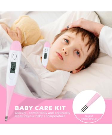 Baby Grooming Kit 10 Pcs Newborn Healthcare Accessories Portable Baby Essentials Set with Hair Brush Comb Nail Clipper Thermometer for Nursery Infant Girls Boys - Buy Online on GoSupps.com