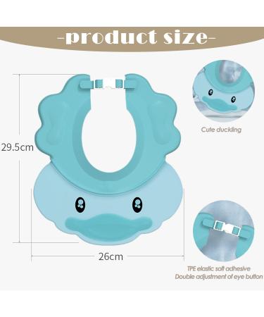 Ityoos Baby Shampoo Protection Cap | Adjustable Shower Hood for Children | Blue Elephant Ear Cap for Toddler Care - Buy Online on GoSupps.com
