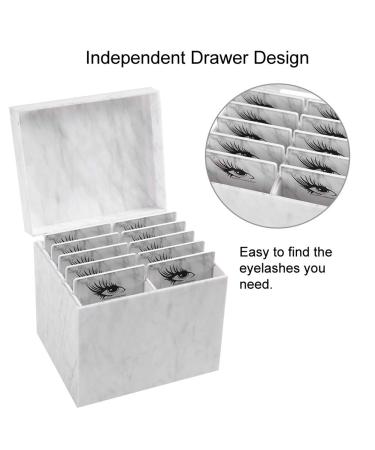 10-Layer Eyelash Storage Box - Premium Makeup Display Container & Holder Case | International Shipping - Buy Online on GoSupps.com