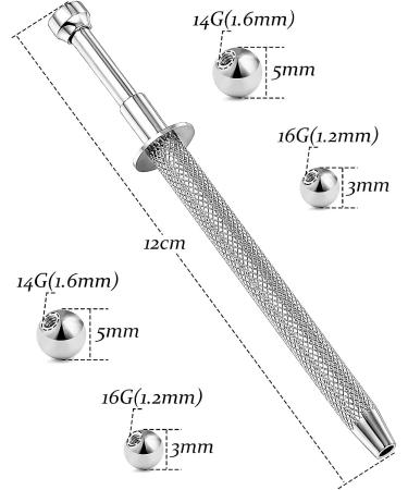 Vsnnsns Style 9 316L Surgical Stainless Steel Body Piercing Tools Kit - Nose Rings, Septum, Lip, Navel, Tongue, Belly, Eyebrow, Ear Piercing Tools - Piercing Clamps Forceps, Balls Grabber Tool - Buy Online on GoSupps.com