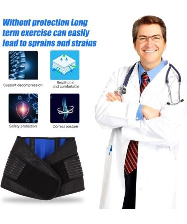 Buy Large 5XL 6XL Double Retractable Lordosis Support Belt - Orthopedic Lumbar Corset for Pain Relief | Blue Waist Trainer - Buy Online on GoSupps.com