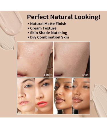 Oulac Clean Foundation Makeup - Water-resistant, Long-lasting, Vegan Formula - Rosy Ivory (02) 30ml - Buy Online on GoSupps.com