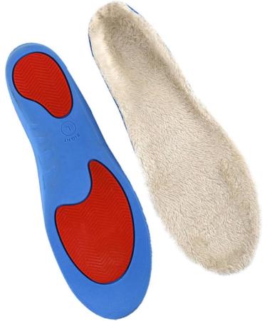 NOLITOY Sports Shoe Inserts - Soft Fleece Insoles for Plantar Support Comfort & Shock Absorption | Ideal for Casual Dress & Walking Boots - White Full Pad Size M - Buy Online on GoSupps.com