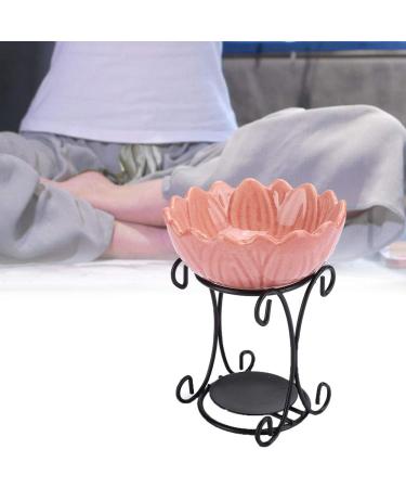 Ceramic Candle Oil Burner Indoor Aroma Furnace Incense Burner Essential Oil Aromatherapy Combustion Furnace(Pink)