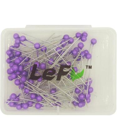 LEFV Quilting Pins 100 Pack - Purple Ball Head Sewing Pins - Buy Online on GoSupps.com