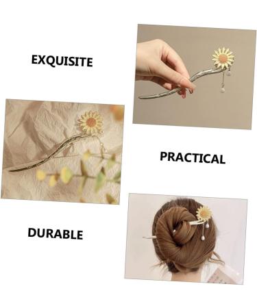Beaupretty Daisy Hair Accessory Retro Alloy Hair Stick Tassel Hair Pin Flower Hairpin Flower Chignon Pin Flower Pearl Hair Stick Japanese Hair Chopsticks To Hang Steamed Stuffed Bun Bride - Buy Online on GoSupps.com