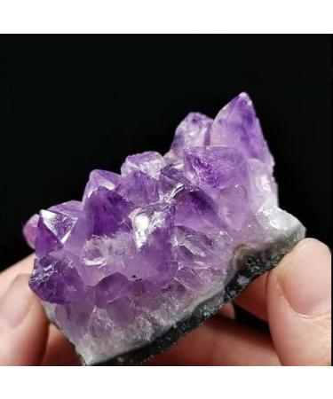 Natural Crystal Rough Crystal Natural Raw Amethyst Cluster Purple Crystal Cluster Quartz Cluster DIY Jewelry Raw Stone Home Decoration Crafts - Buy Online on GoSupps.com