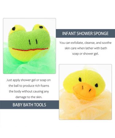 FOMIYES 8pcs Children s Bath Ball Set | Toddler Bath Accessories | Cartoon Animal Shower Pouf & Sponge | Ideal for Fun & Gentle Body Wash - Buy Online on GoSupps.com