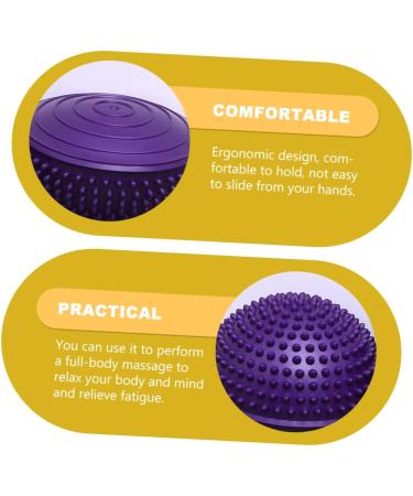 Gleavi Durian-Ball Foot Massage Balls - Trigger Point & Spiky Massage Device for Office & Fitness - 16x16x8cm Purple PVC - Buy Online on GoSupps.com