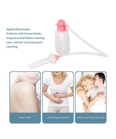 Reusable Vaginal Douche Cleaner | Manual Pressure Cleaning - 350 ml Pink | Daily Care for Women - Buy Online on GoSupps.com