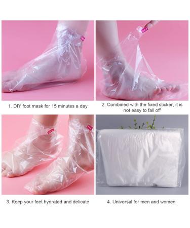 Disposable Foot Covers (100 pcs) | Plastic Socks & Boots for Wax Treatments | Ideal for Spa & Home Use - Buy Online on GoSupps.com