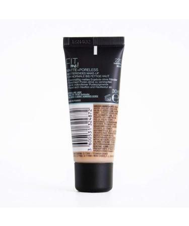 Maybelline Fit Me Matte + Poreless Foundation No. 220 Natural Beige - 30ml | All Skin Types | International Shipping Available - Buy Online on GoSupps.com