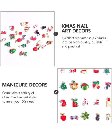 2 Boxes Christmas Nail Stickers Reindeer Nail Charm Santa Nail Charms Xmas Enamel Charm Christmas Flatbak Snowman Manicure Charms Christmas Nail Rhinestones 3d Miniature Pan Alloy - Buy Online on GoSupps.com