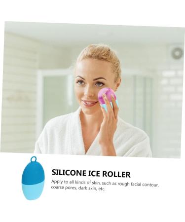 Buy Silicone Ice Cube Container & Compress Roller - Best Ice Cream Massage Tool for Face | 12.5x7cm - Buy Online on GoSupps.com