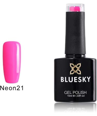BLUESKY Gel Polish Pink Set Pink Nude Neon Glitter Shimmer (Requires Curing Under Uv/Led Lamp) 10 ml - Buy Online on GoSupps.com