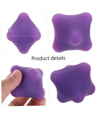Homsfou 4-Pack Hex-Grip Lacrosse Massage Balls - Handheld Silicone Massage Tool for Gym & Relaxation - Multi-Color Options - Buy Online on GoSupps.com