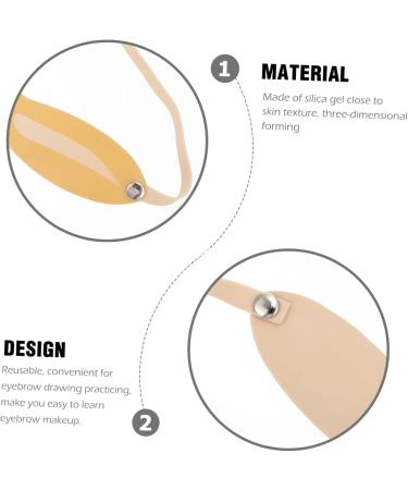 Balacoo 70 Pcs Eyebrow Practice Skin Waterproof Eyebrow Pen Microblading Practice Skin Practice Tool Blank - Buy Online on GoSupps.com