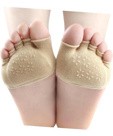 FOMIYES 2 Pairs Forefoot Pads & Half Socks - Cushions for Ball of Foot Bunion & Comfort Protection - Ideal for Pain Relief - Buy Online on GoSupps.com