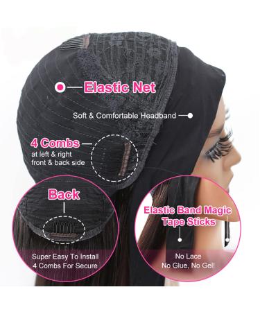 18 Inch Deep Wave Headband Wig | Machine Made None Lace Front Wig for Black Women - Buy Online on GoSupps.com