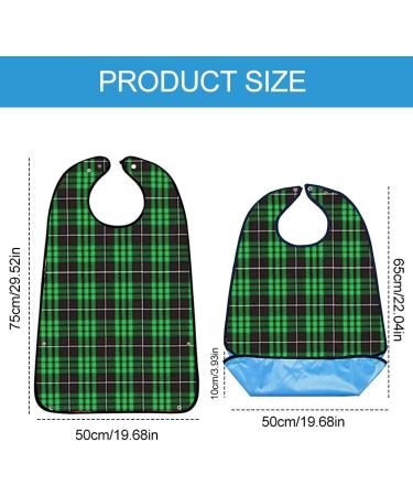 Waterproof Adult Bibs for Men with Crumb Catcher - Reusable & Washable Dining Bibs for Elderly - Clothing Protector for Eating - Buy Online on GoSupps.com
