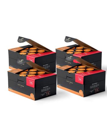 TCHIBO CAFISSIMO storage box caff crema full -bodied coffee capsules 384 pieces - 4x 96 capsules (coffee balanced and fully -bodied) sustainable & fair trade Caff Crema fully bound 2.92 kg (1 Pack) - Buy Online on GoSupps.com