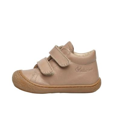 Naturino Cocoon VL-Leather First-Steps Shoes 3 UK Child Platinum Military