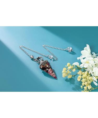 JOVIVI Pendulum Crystal Tourmaline Dowsing Crystals Pendulum Divination Scrying Healing Crystal Gemstone Quartz Stone Pendant for Reiki Grid Meditation Witchcraft Wicca Tourmaline Crystal Pendulum - Buy Online on GoSupps.com