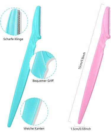 9-Piece Eyebrow Razors Set for Men & Women | Facial Trimmers for Perfect Eyebrows | Multicolor Beauty Grooming Tools - Buy Online on GoSupps.com