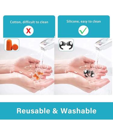 Pteanecay 1Set Waterproof EarPlugs for Sleeping Noise Canceling Earplugs for Sleeping Swimming Studying Traveling L Large - Buy Online on GoSupps.com