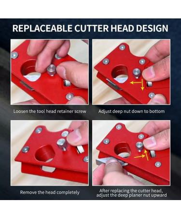 Chamfer Planer f r Holzbearbeitung - Handwerkzeug zum K rzen von Ecken und Kanten - Rote Schande - Buy Online on GoSupps.com