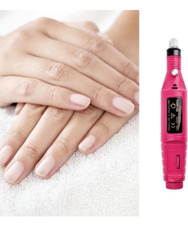 Ruiqas Electric Nail File Kit - Portable Electric Nail Files with 6 Heads and Sanding Bands in Red - Buy Online on GoSupps.com