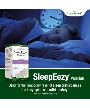 SleepEezy Valerian Root Tablets 2 x 60 Vegan Tablets Relief of Sleep disturbances - Buy Online on GoSupps.com