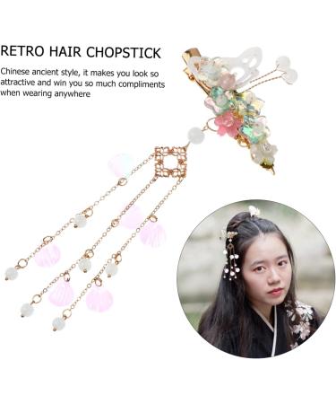 Gogogmee 1 Pair Butterfly Hair Clip Chinese Hair Sticks Japanese Vintage Hairpin Shell Hair Accessories Qipao Hair Barrettes Pearl Hair Clips Antique Tassel Hair Barrette Hair Pin Metal - Buy Online on GoSupps.com