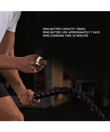 DADEA Smart Ring - Lightweight Fitness & Sleep-Tracking Health Ring | Portable & Multifunctional Golden 20 - Buy Online on GoSupps.com