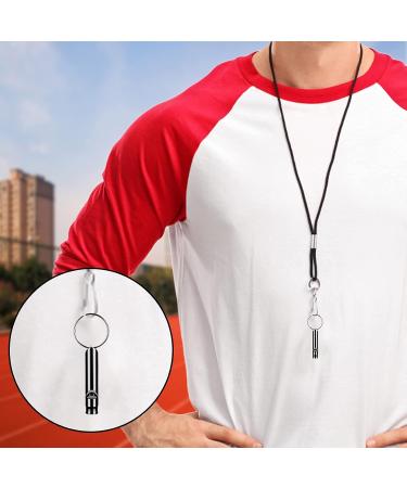 12-Piece Aluminum Emergency Whistle Set with Lanyard | Survival Signal Pipe for Hiking Camping & Outdoor Sports - Buy Online on GoSupps.com