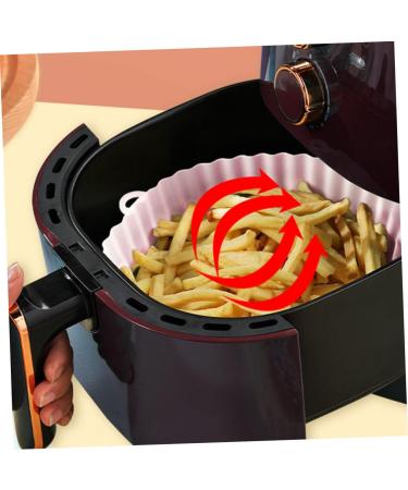 Zerodeko 3pcs Air Fryer Pad Oven Air Fryers Airfryer Portable Deep Fryer Baking Pan Household Consumables Pinkx3pcs 21X18.5X4CMx3pcs - Buy Online on GoSupps.com