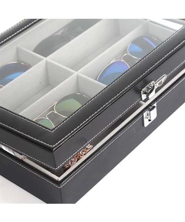 XXXXW Eyeglass Holder Stand - 8 Slot Faux Leather Sunglasses Organizer & Display Case - Perfect Decorative Gift - Buy Online on GoSupps.com